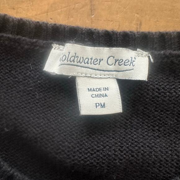 Coldwater Creek Moose Is Loose Sweater Christmas Holiday Petite M Classic Preppy - Picture 4 of 13